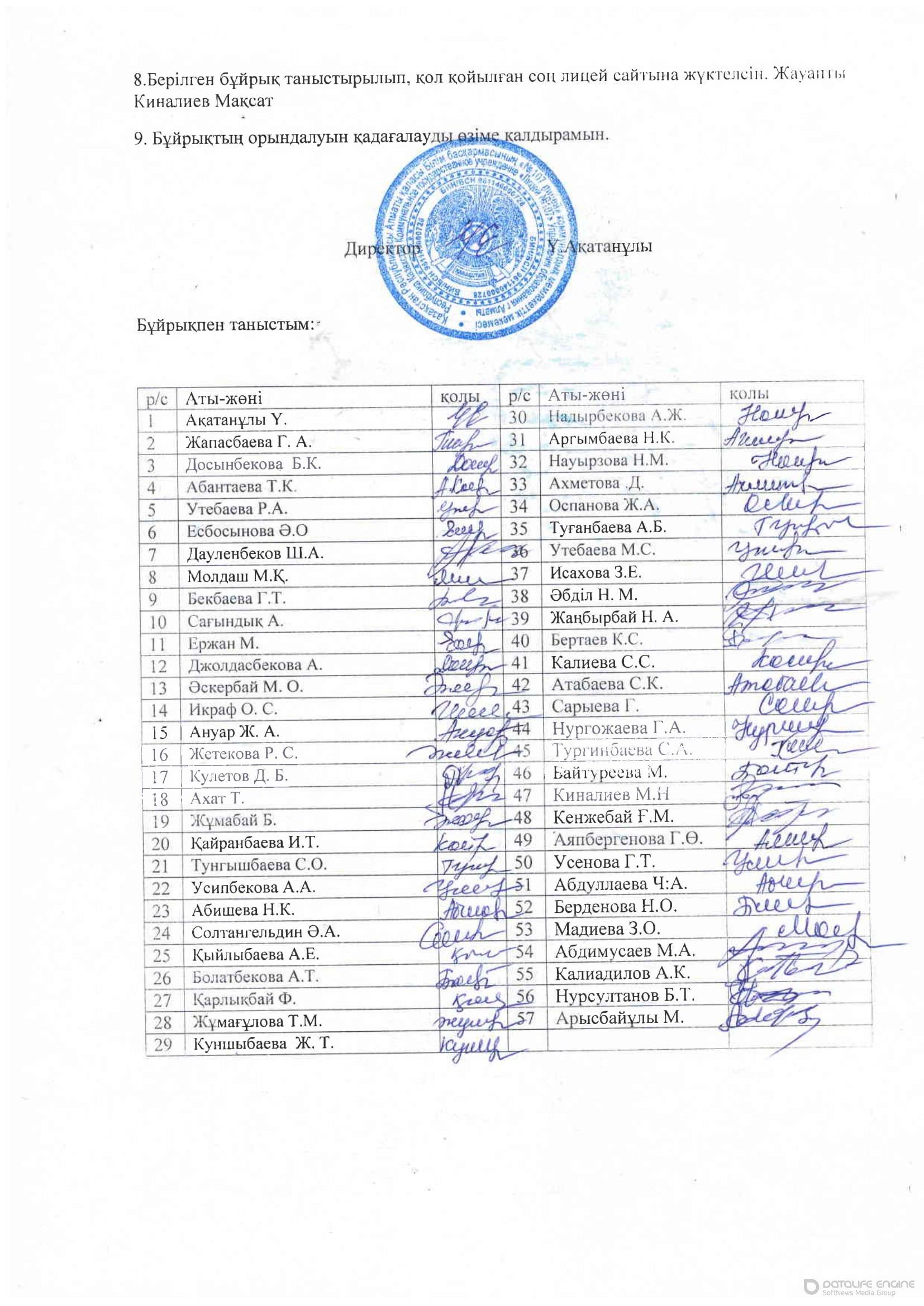 Бұйрық 26.01.2018
