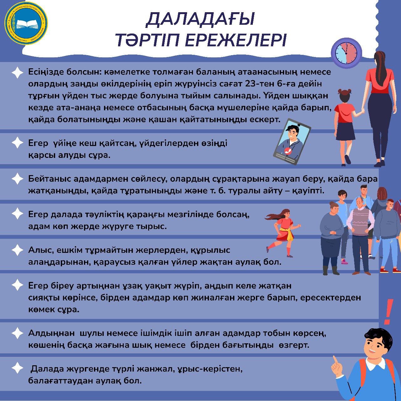 Даладағы тәртіп ережелері