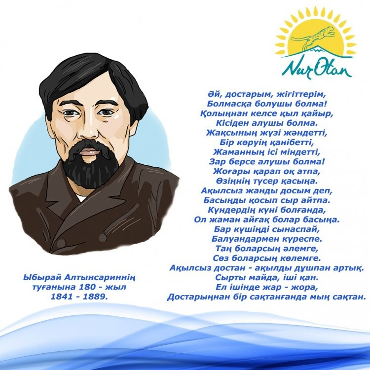 Ыбырай Алтынсариннің туғанына 180-жыл. 1841-1889