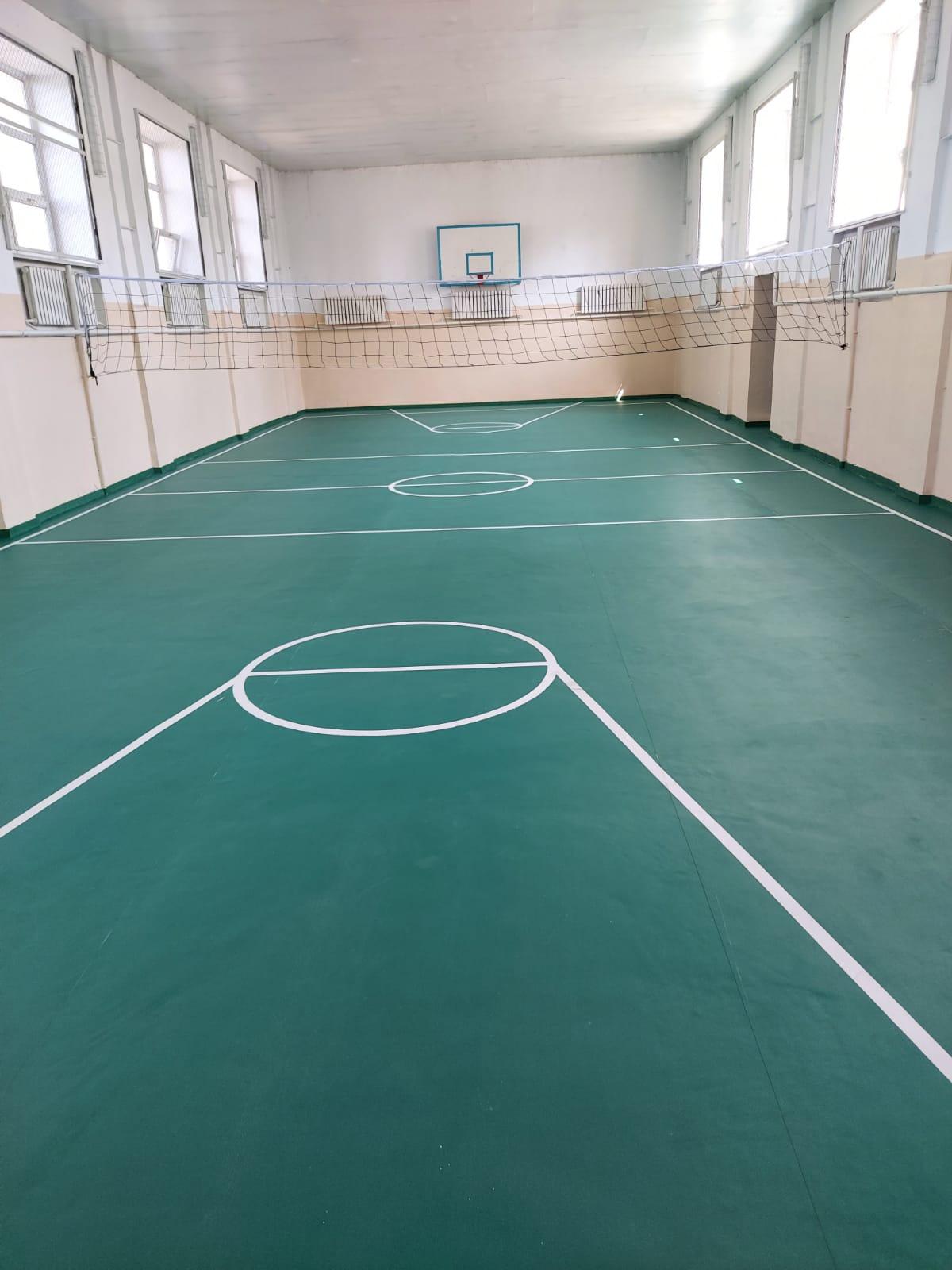 Мектептегі жөндеу жұмыстары. Спорт зал.
